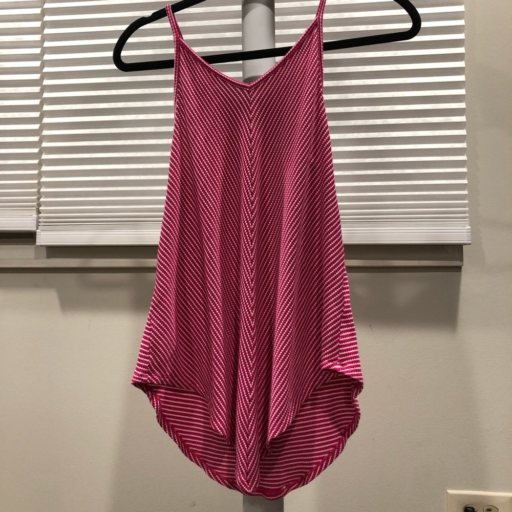 Girls Pink And White Art Class Tank Top
